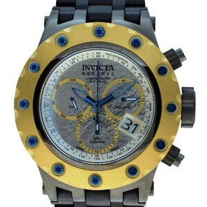 Men's 52mm Invicta Reserve Subaqua LE Meteorite Black/ Gold SS Watch Ref: 20171!